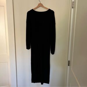LINE ribbed v-neck knit dress